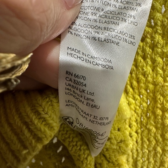 Anthropologie Pilcro Open-Stitch Crewneck Jumper Size XS Knit - Picture 6 of 7